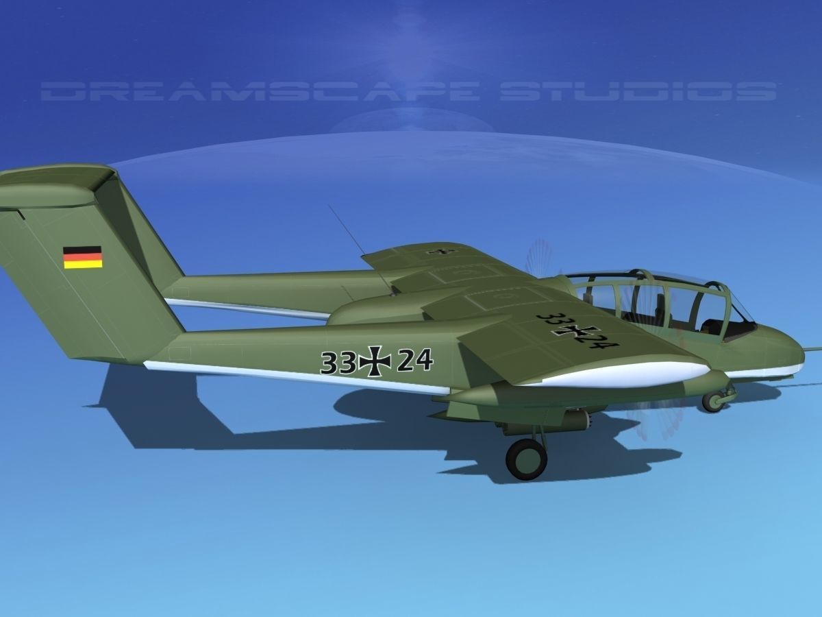 Rockwell OV-10 Bronco Germany 3D model_4