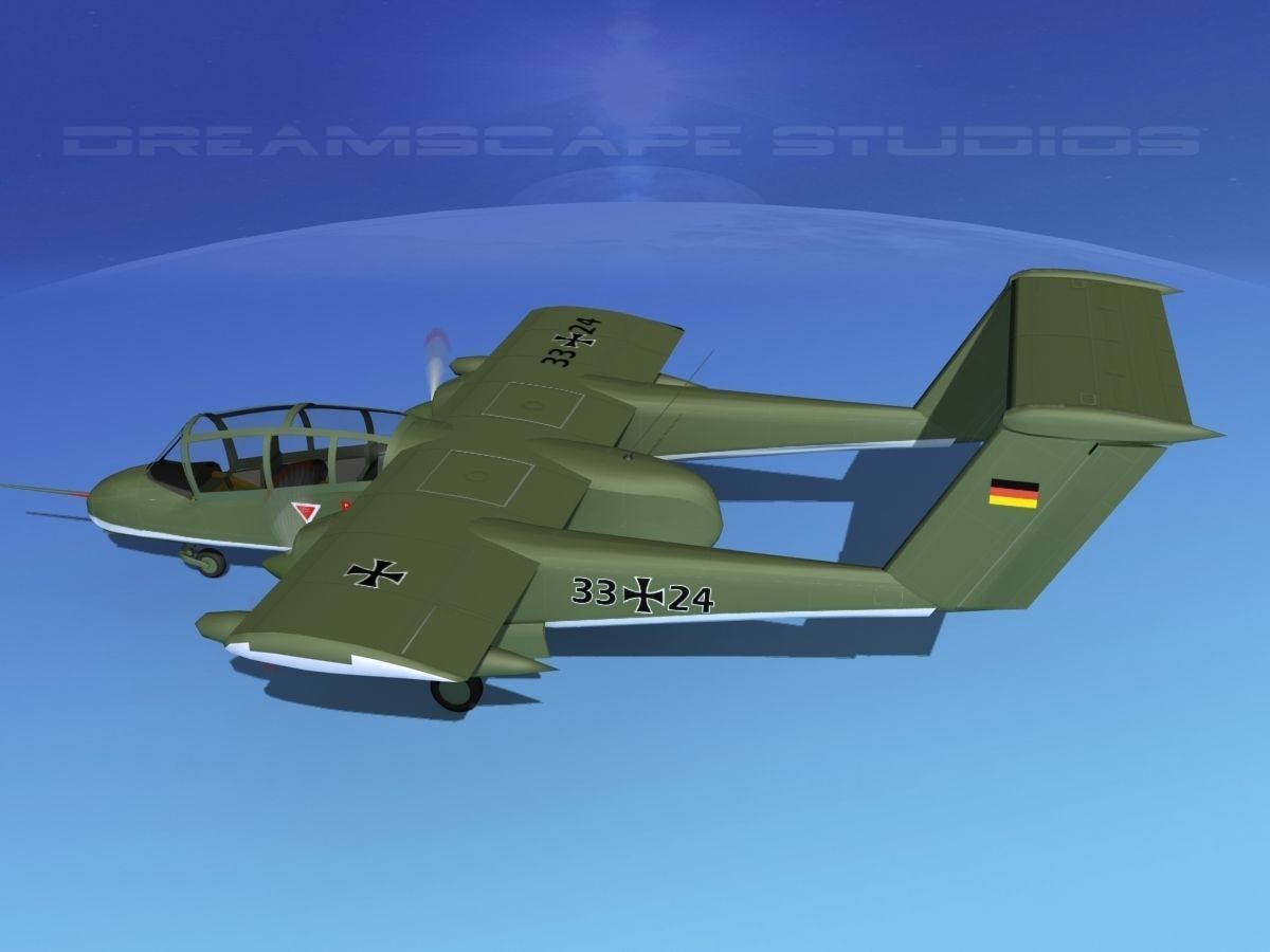 Rockwell OV-10 Bronco Germany 3D model_8