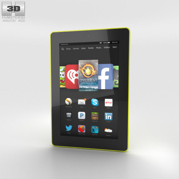 Amazon Fire HD 7 Citron 3D model