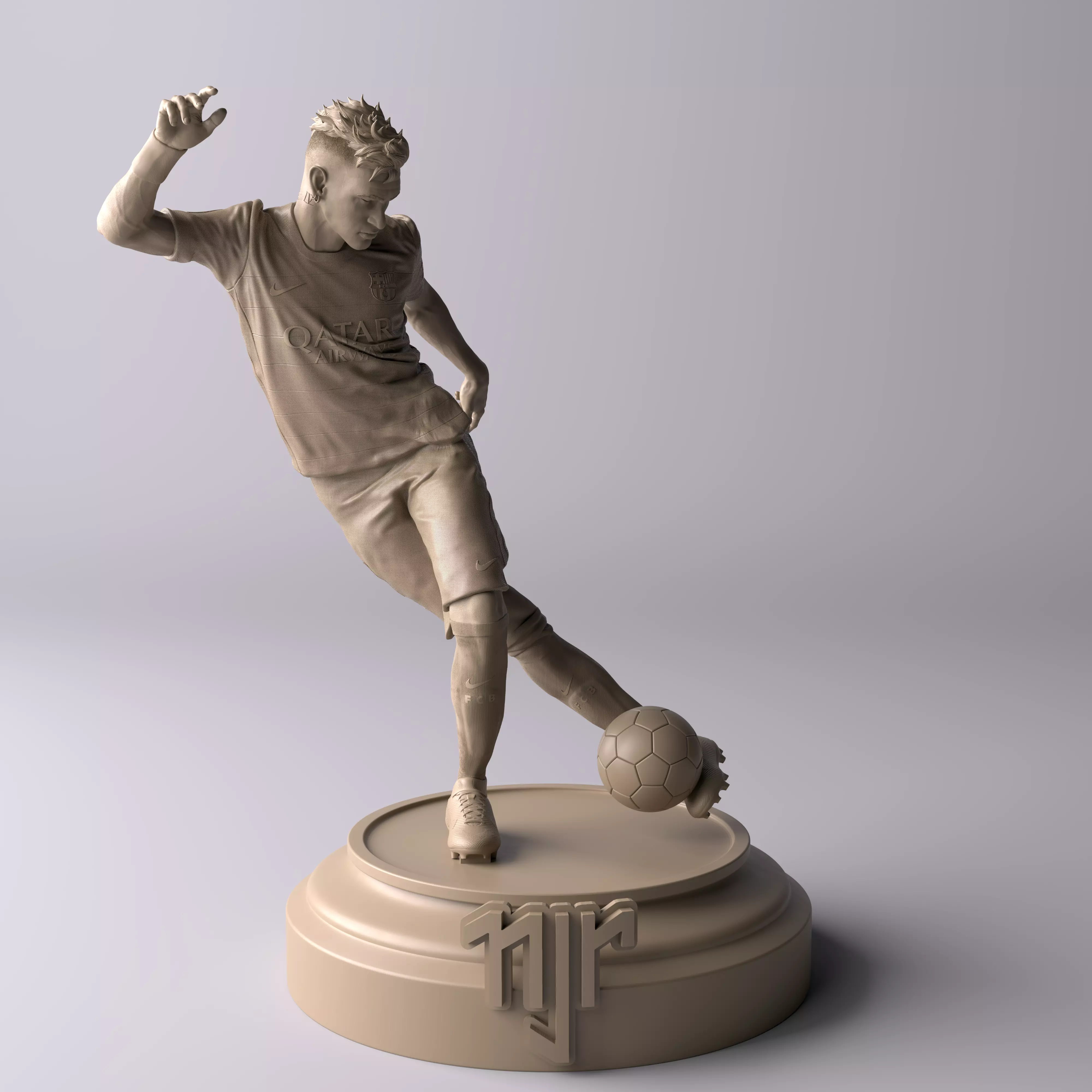 Neymar Jr Barcelona Premium Statue Collectible Figure 3D print model