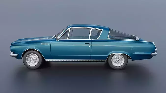 Plymouth Barracuda 1965 3D print model 4