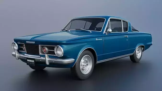 Plymouth Barracuda 1965 3D print model 3