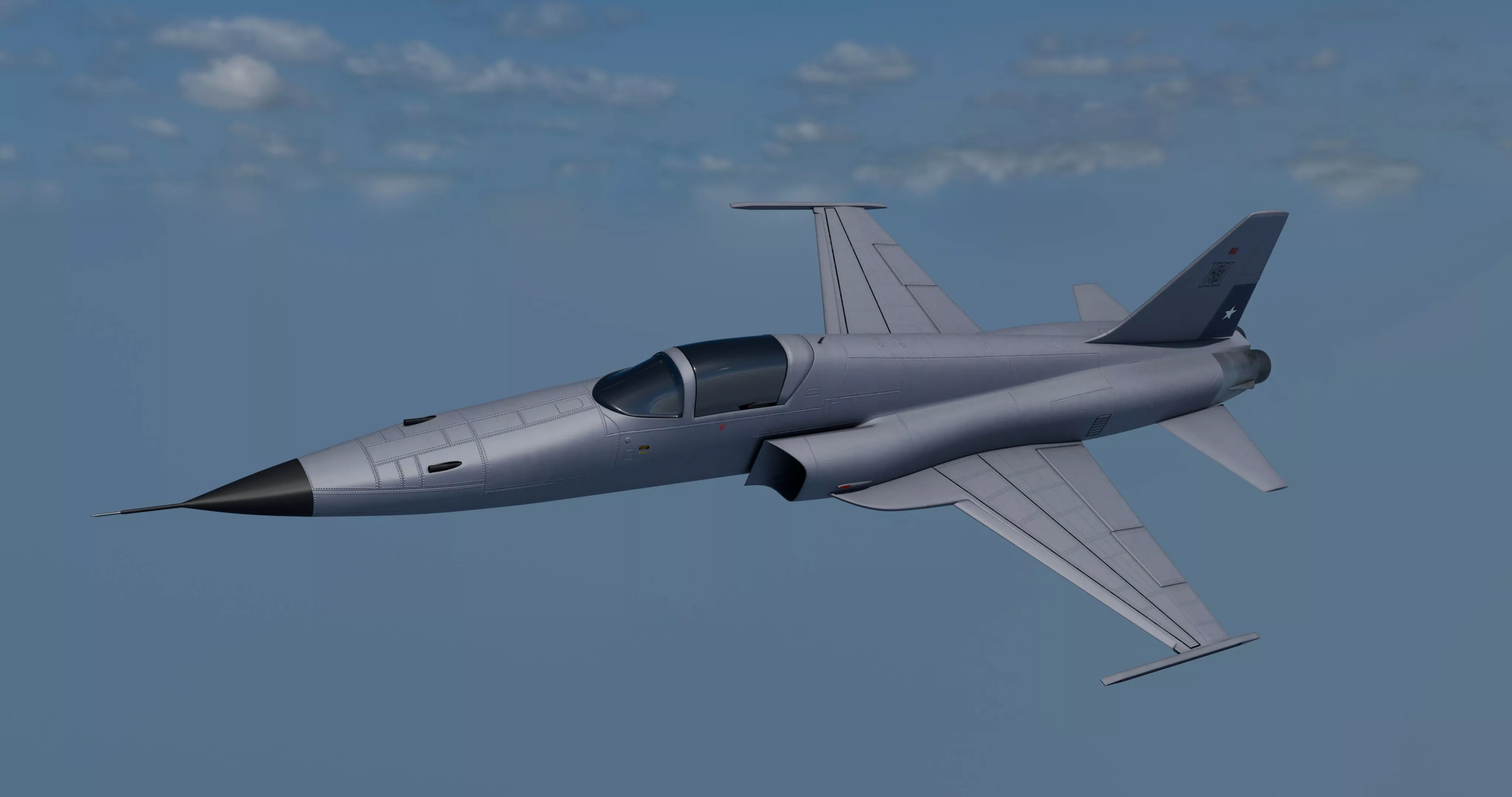 F-5E Tiger II Fighter Jet 3D Model PBR Game Ready Aircraft 3D model
