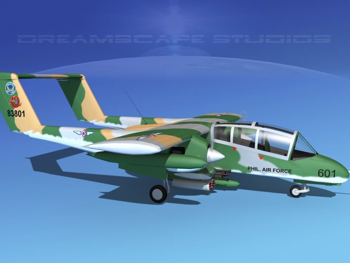 Rockwell OV-10 Bronco Philippines 3D model_3