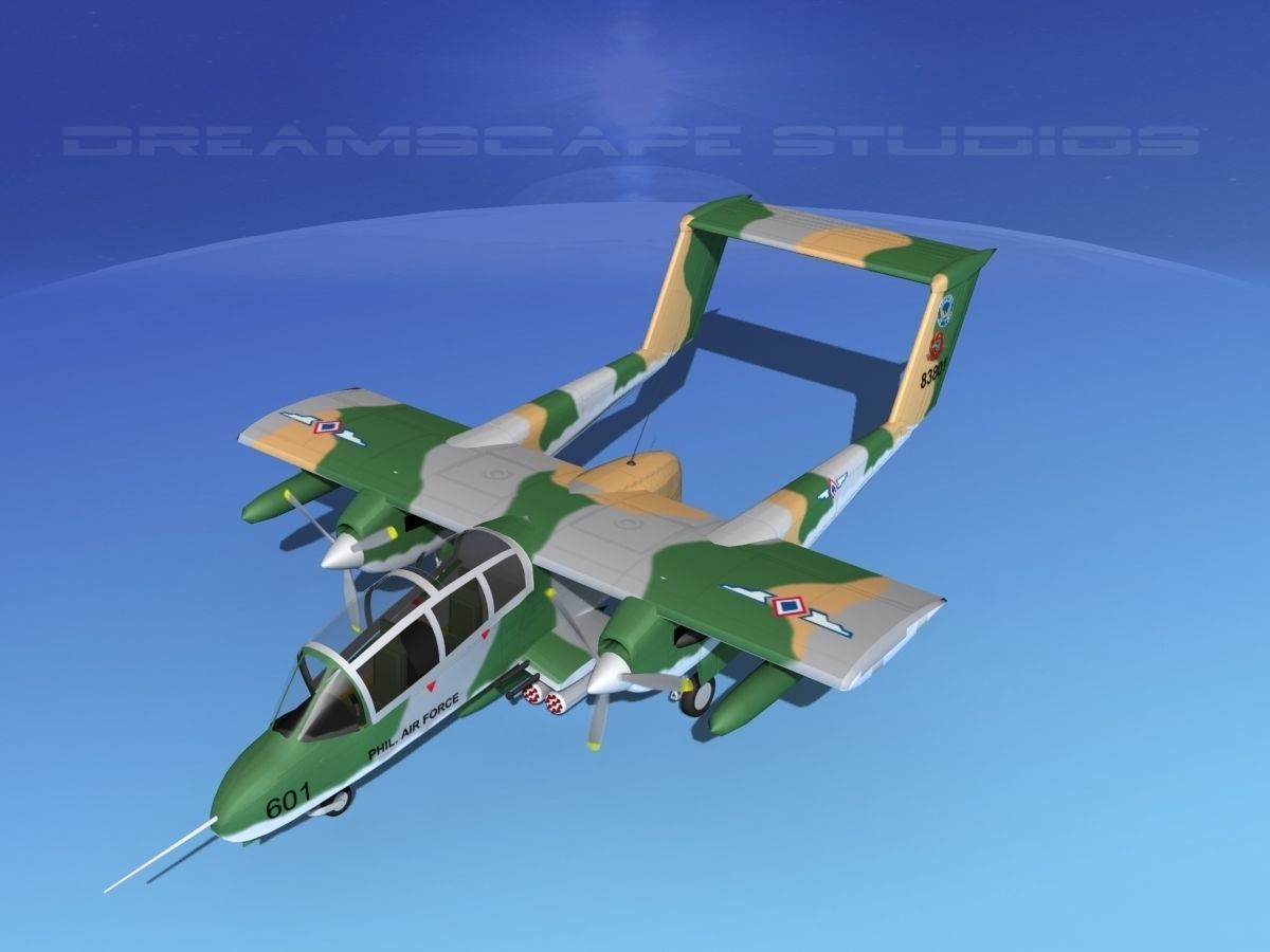 Rockwell OV-10 Bronco Philippines 3D model_10