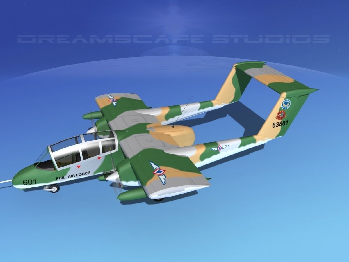 Rockwell OV-10 Bronco Philippines 3D model_9
