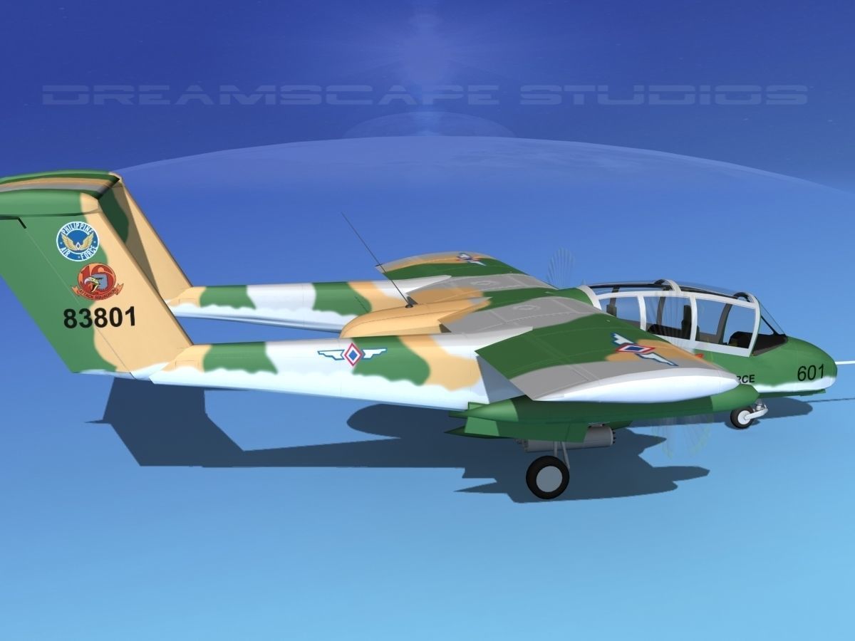 Rockwell OV-10 Bronco Philippines 3D model_4
