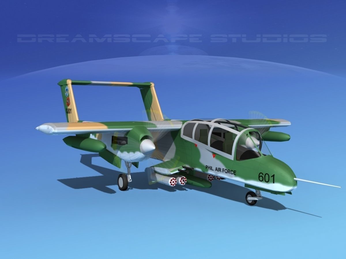 Rockwell OV-10 Bronco Philippines 3D model_2