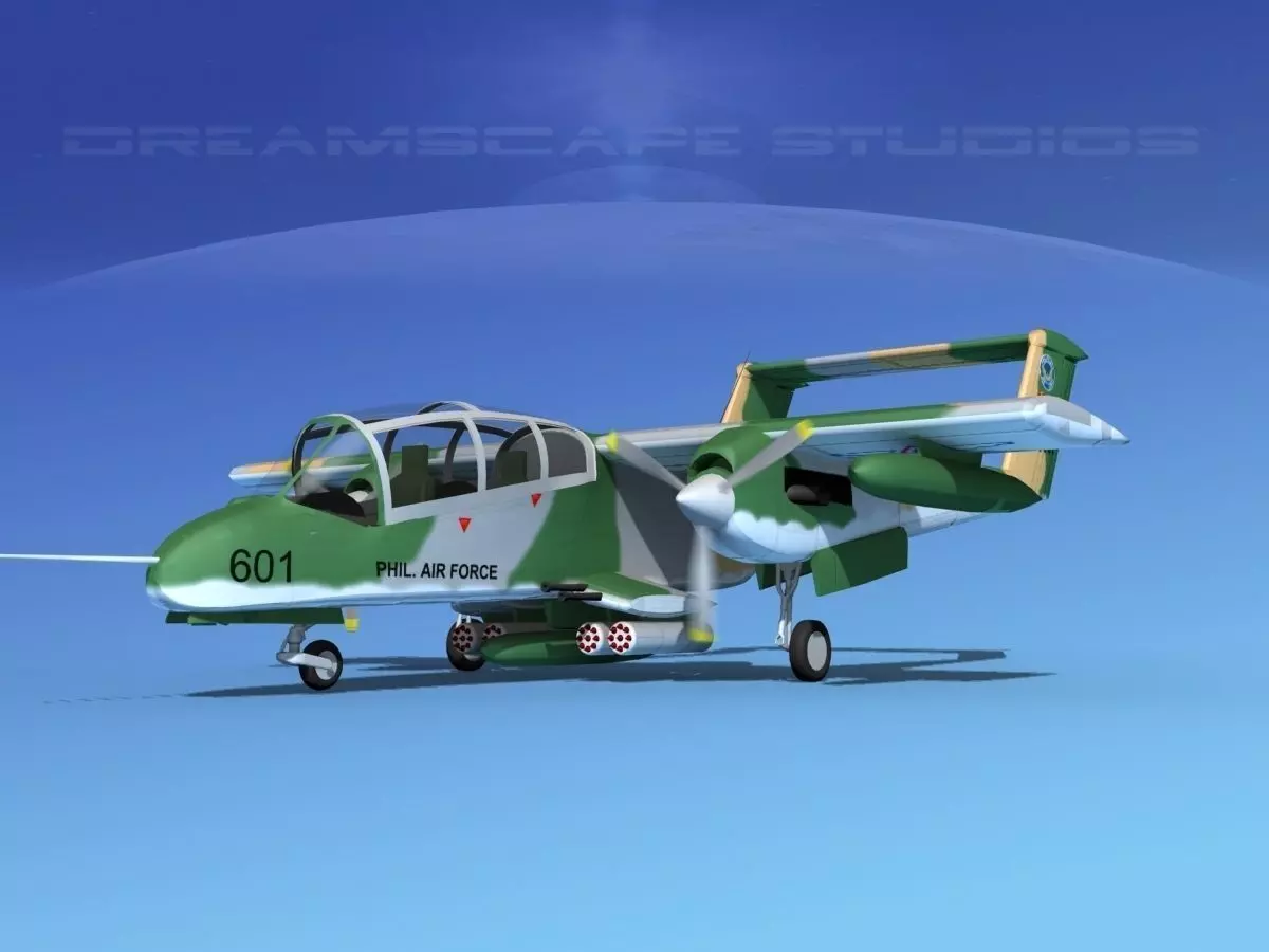 Rockwell OV-10 Bronco Philippines 3D model_0