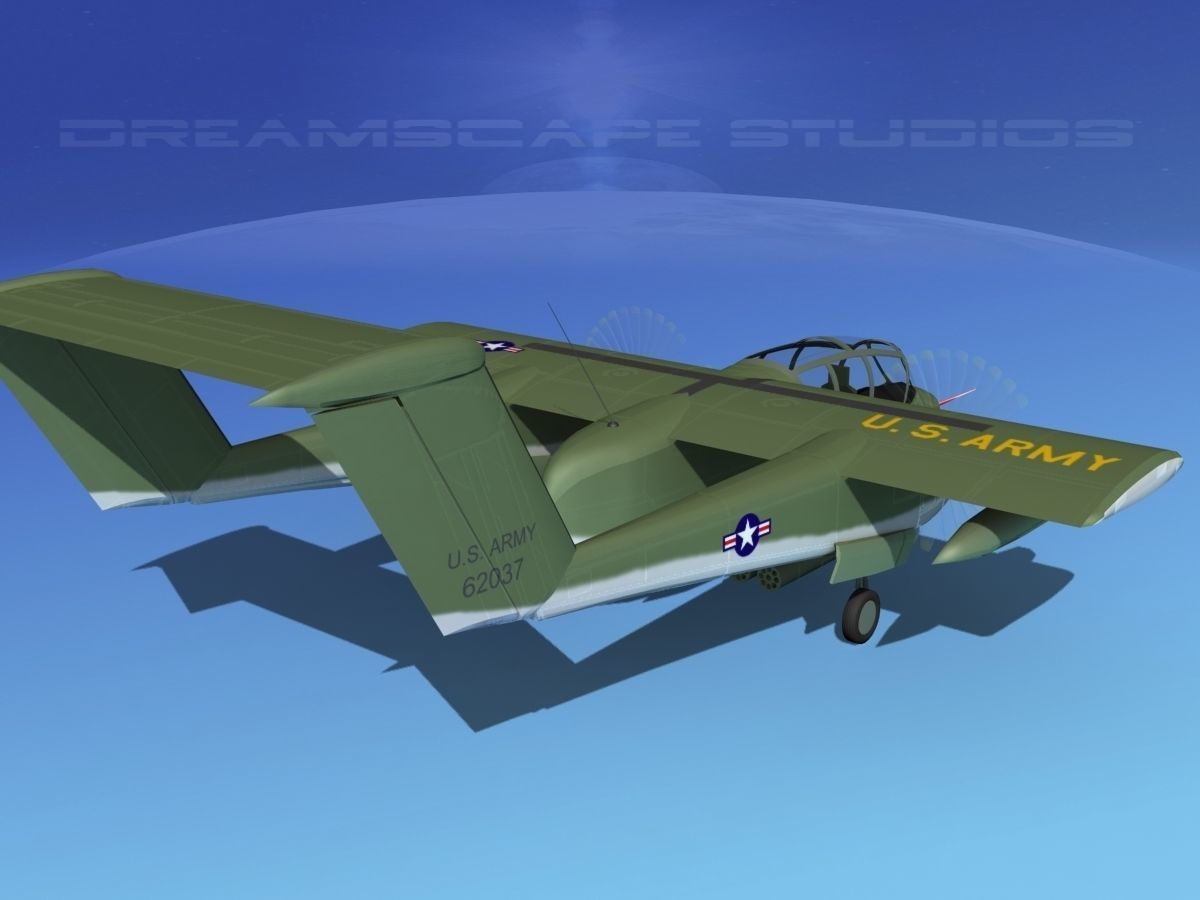 Rockwell OV-10 Bronco US Army 3D model_5