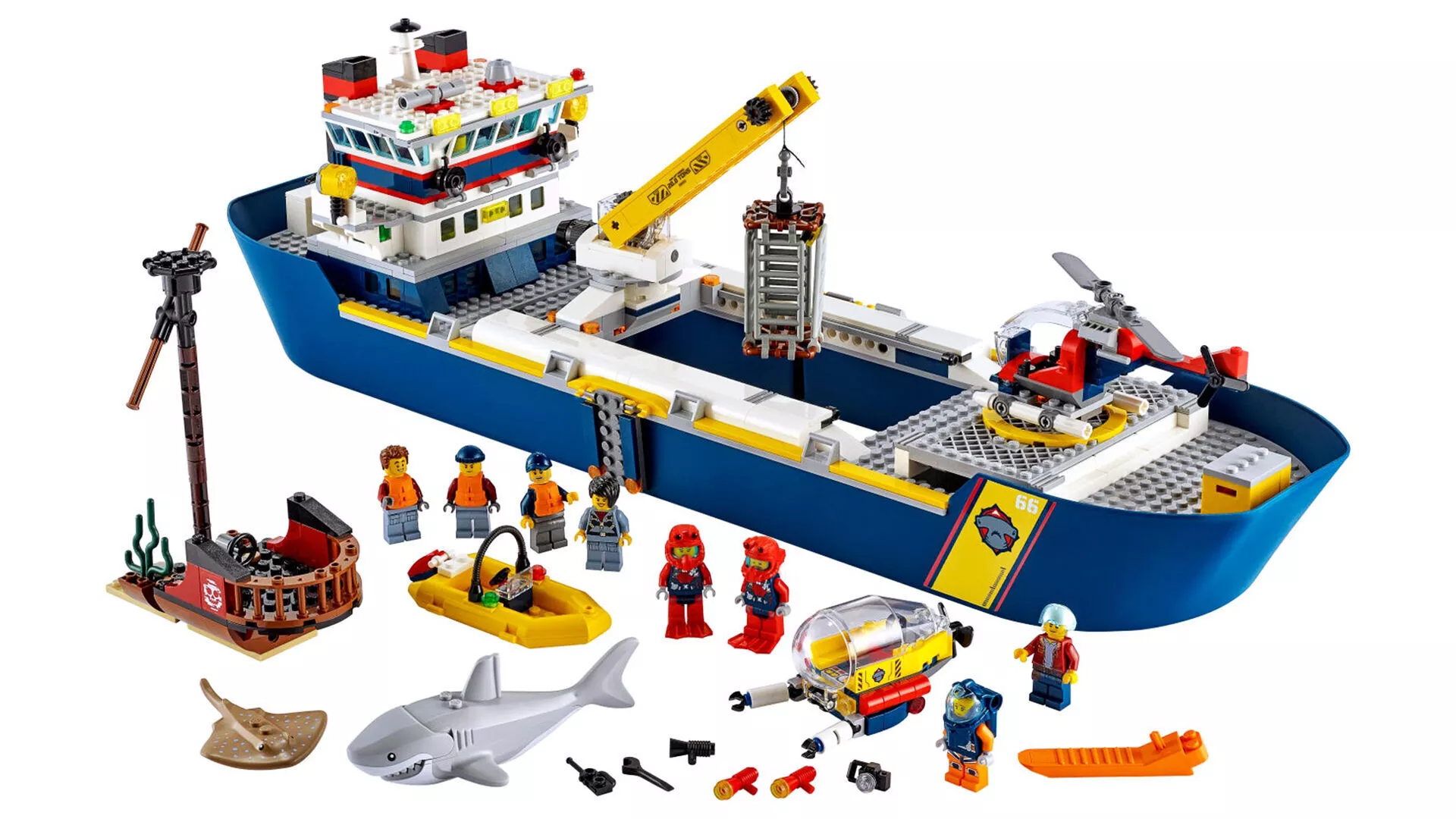 TwindBricks3D - 60266 Ocean Exploration Ship 3D print model