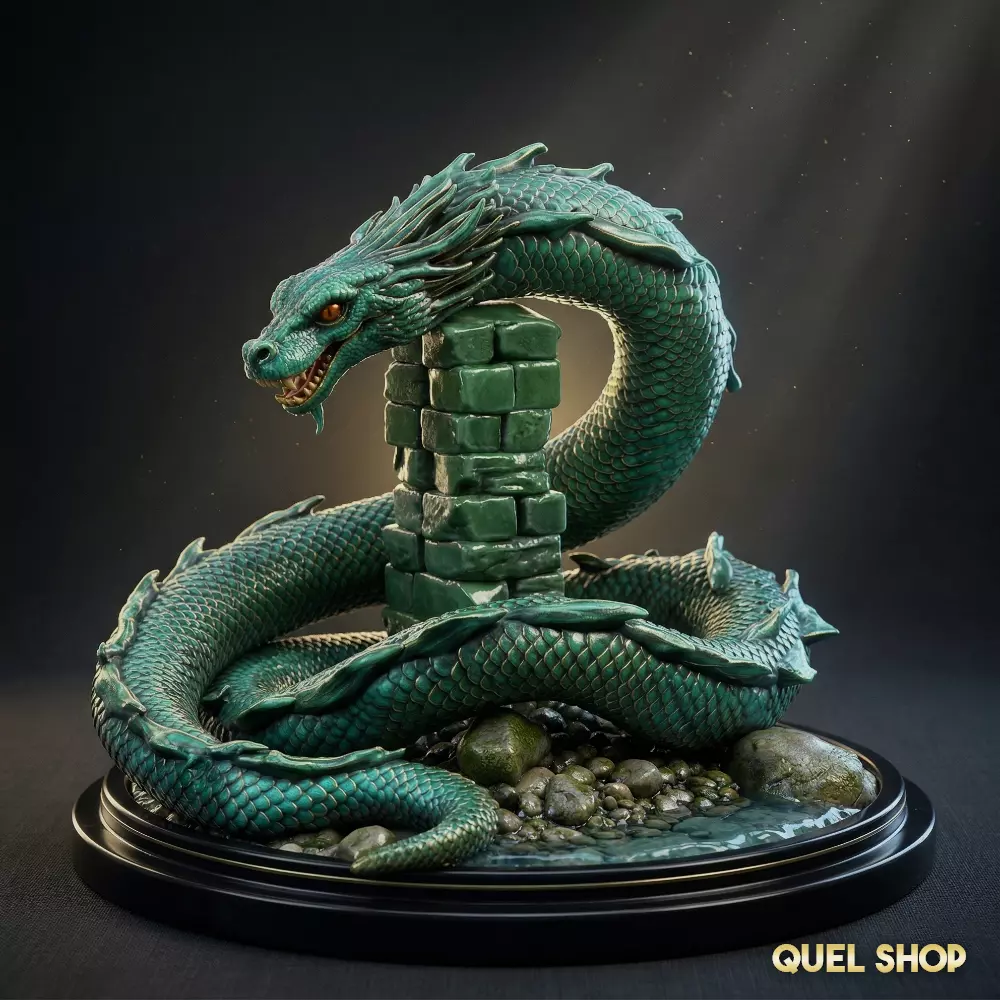 Jormungandr World Serpent God of War Statue STL FREE Free 3D print model