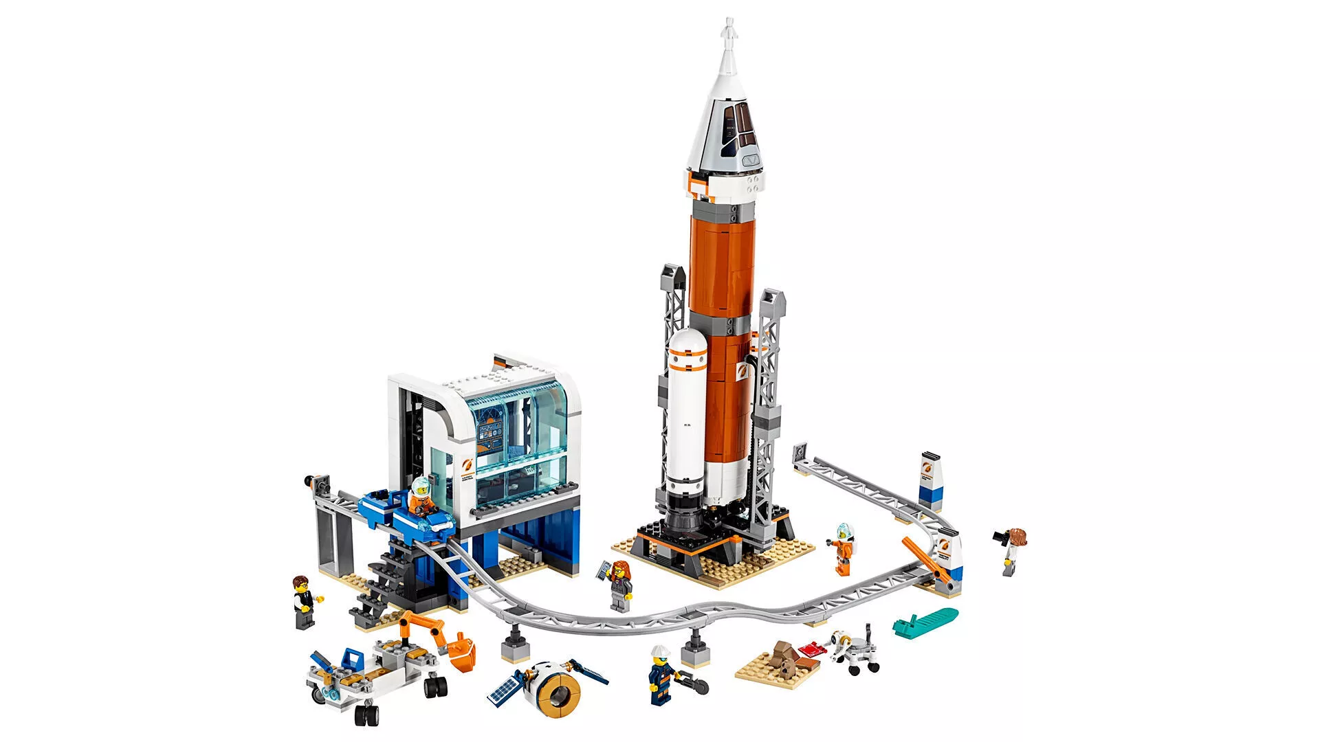 TwindBricks3D - 60228 Deep Space Rocket and Launch Control 3D print model