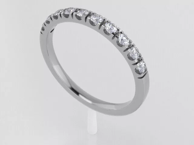 Anillo tipo banda T8 adornos 2mm 3D print model