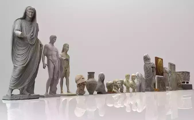 Museum pack - Ancient Greece and Rome Low-poly 3D model