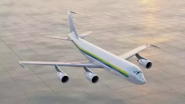 707-120 CFM Style Quad Jetliner - Custom Modern Plane
