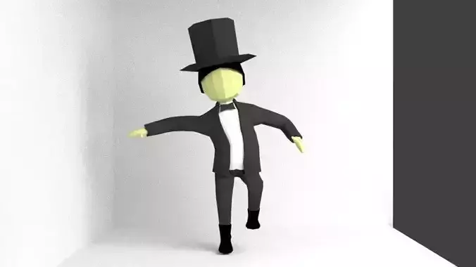 Character Magician Low Poly