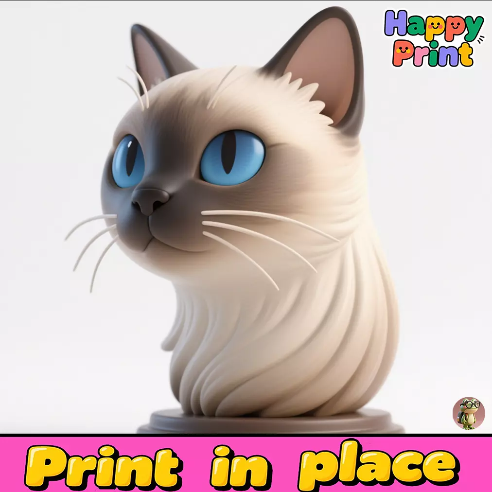cat sculpture 3D print model