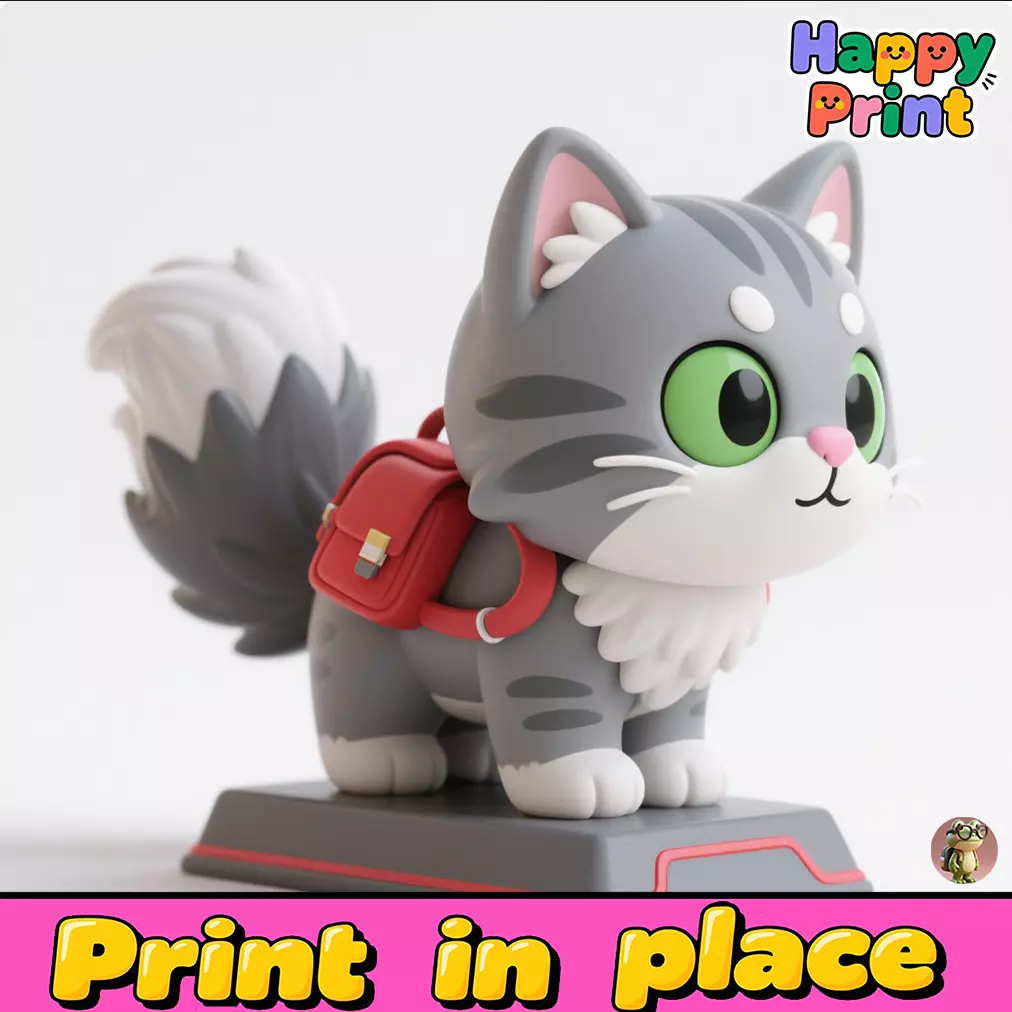 cat sculpture 3D print model