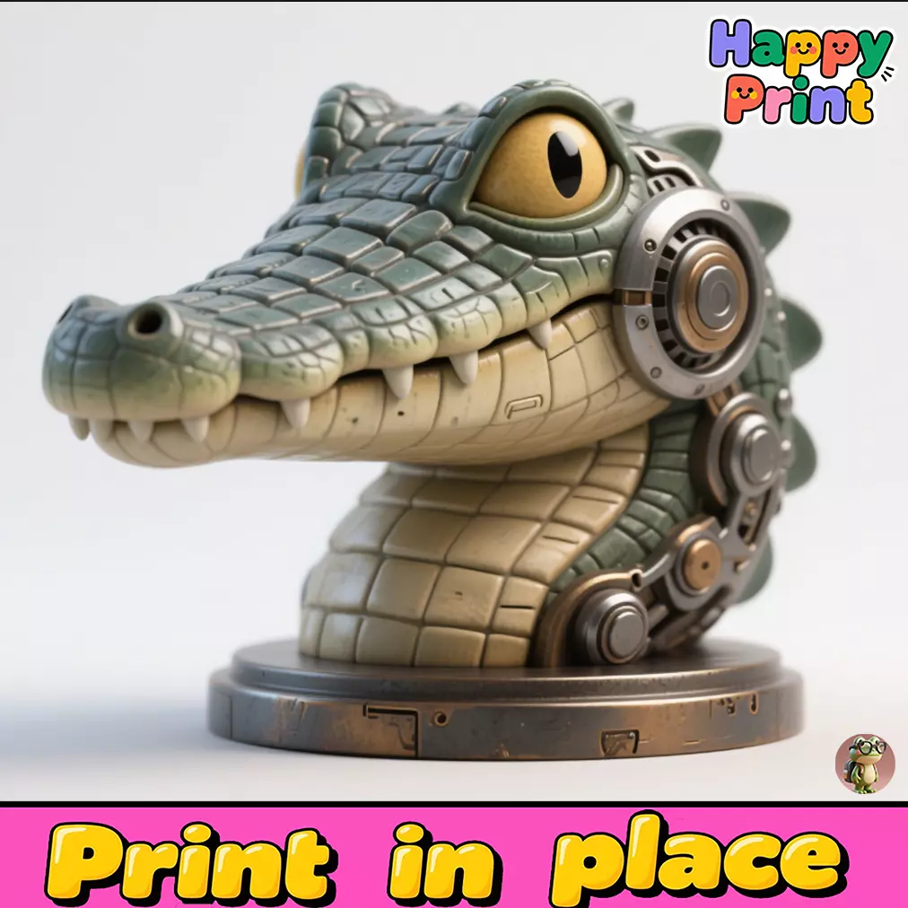 crocodile 3D print model