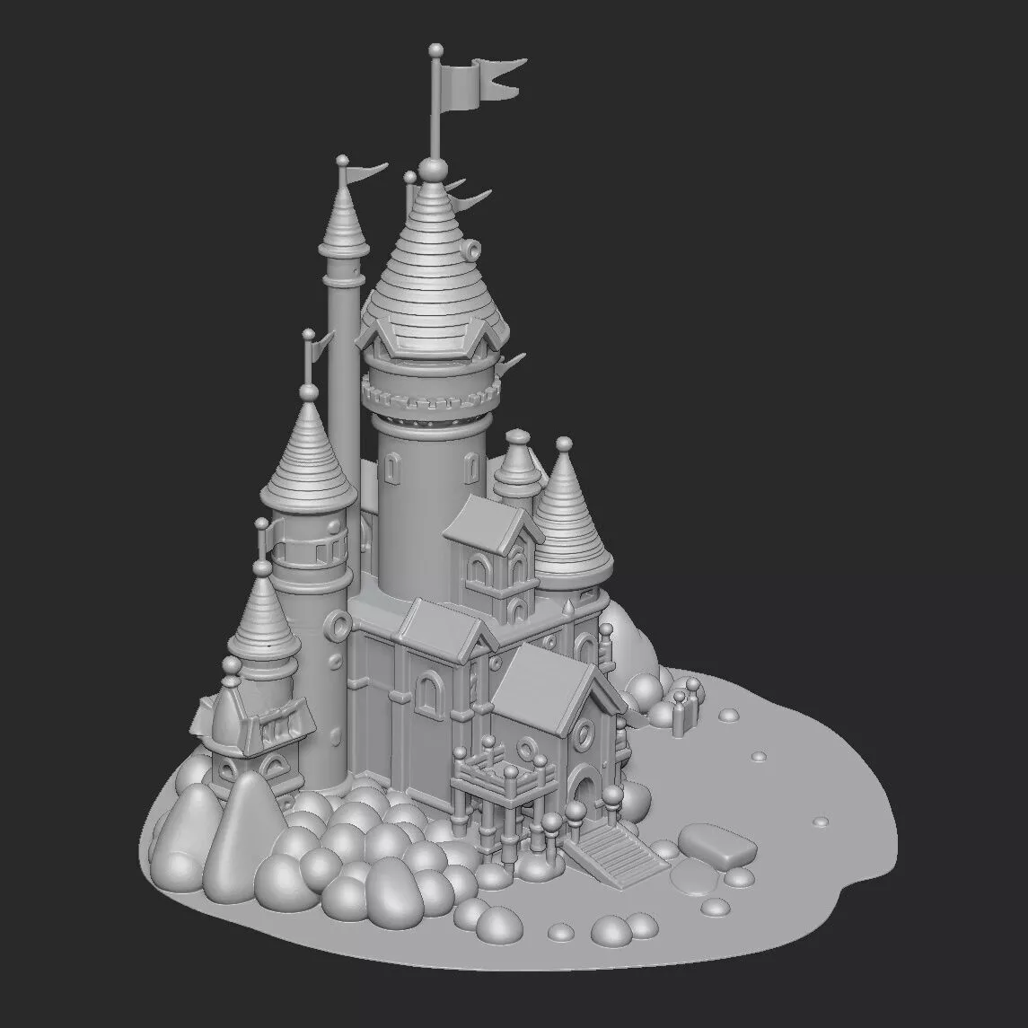 castle 3D print model