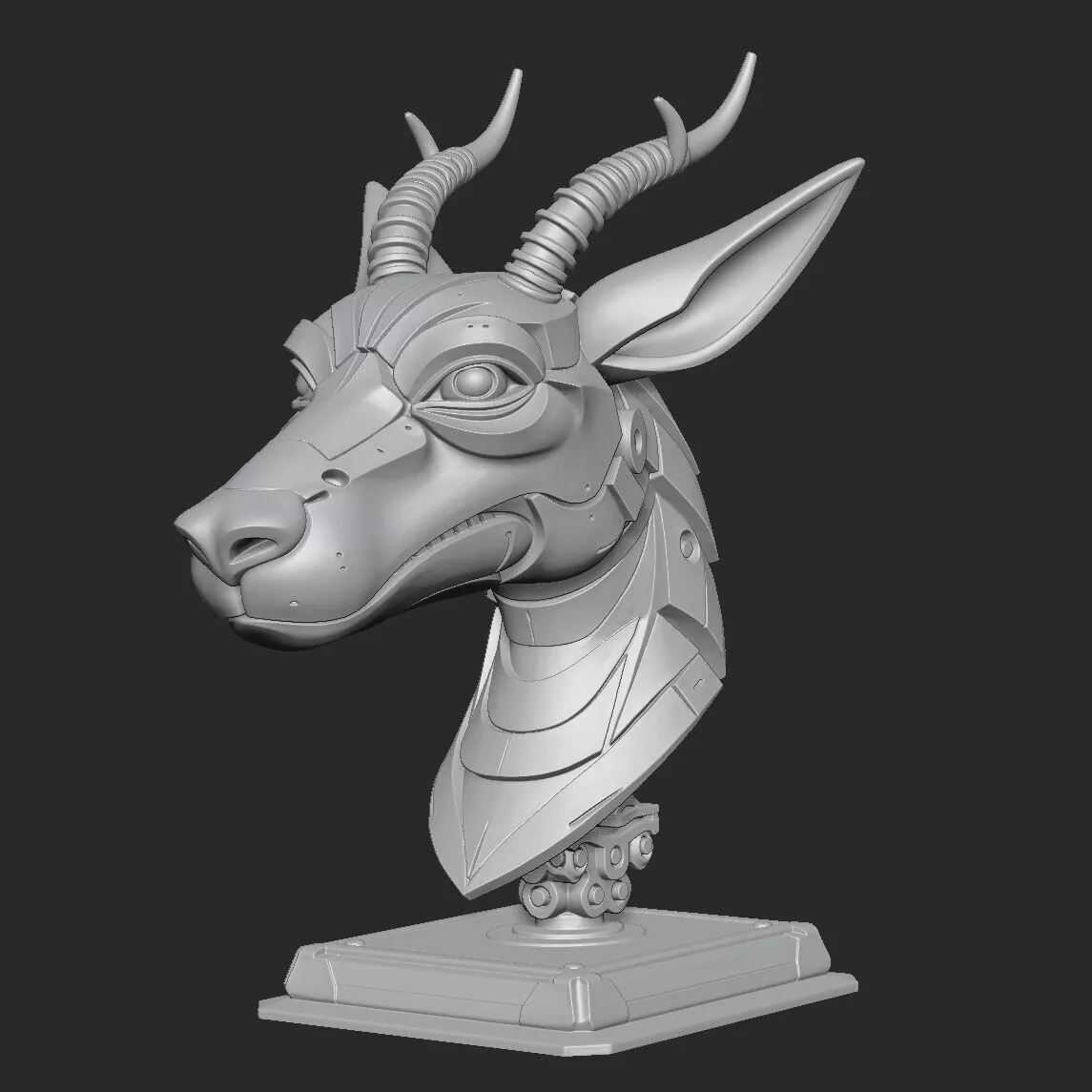 deer sculpture 3D print model