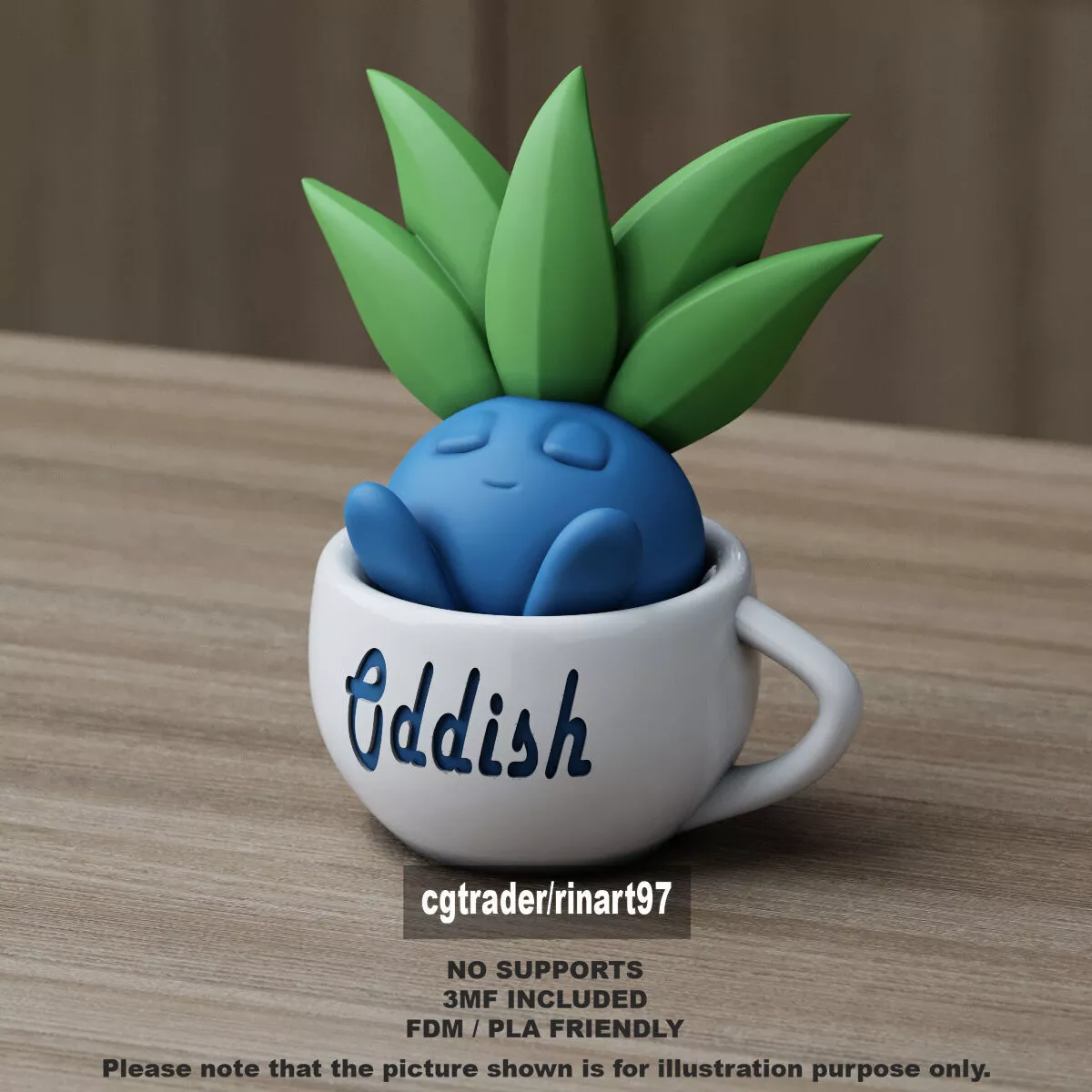 Oddish in the chill cup 3D print model