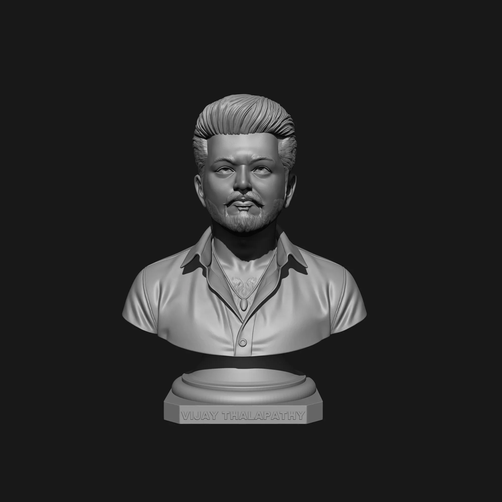 Bust Sculpture Vijay Thalapathy STL for 3d Printing 3D print model