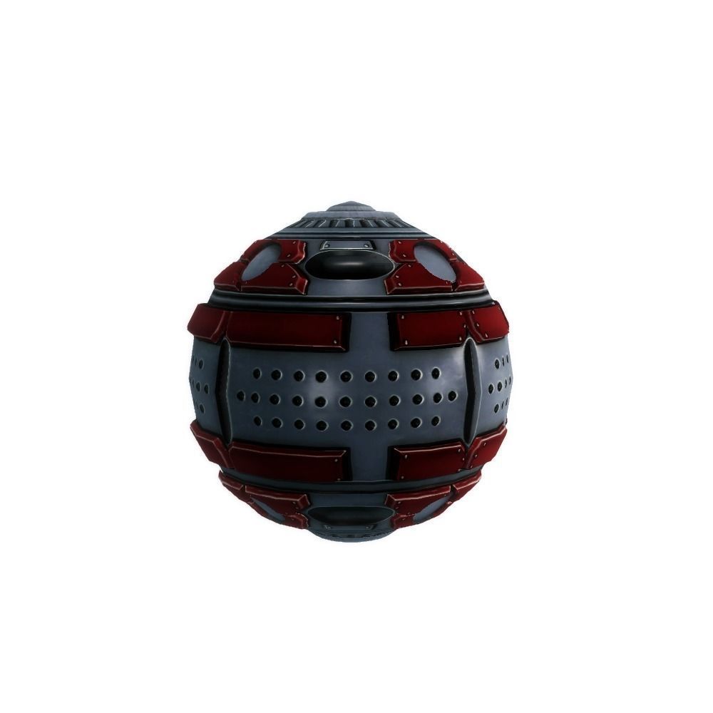 Sci-fi grenade-mine low poly Low-poly 3D model_3