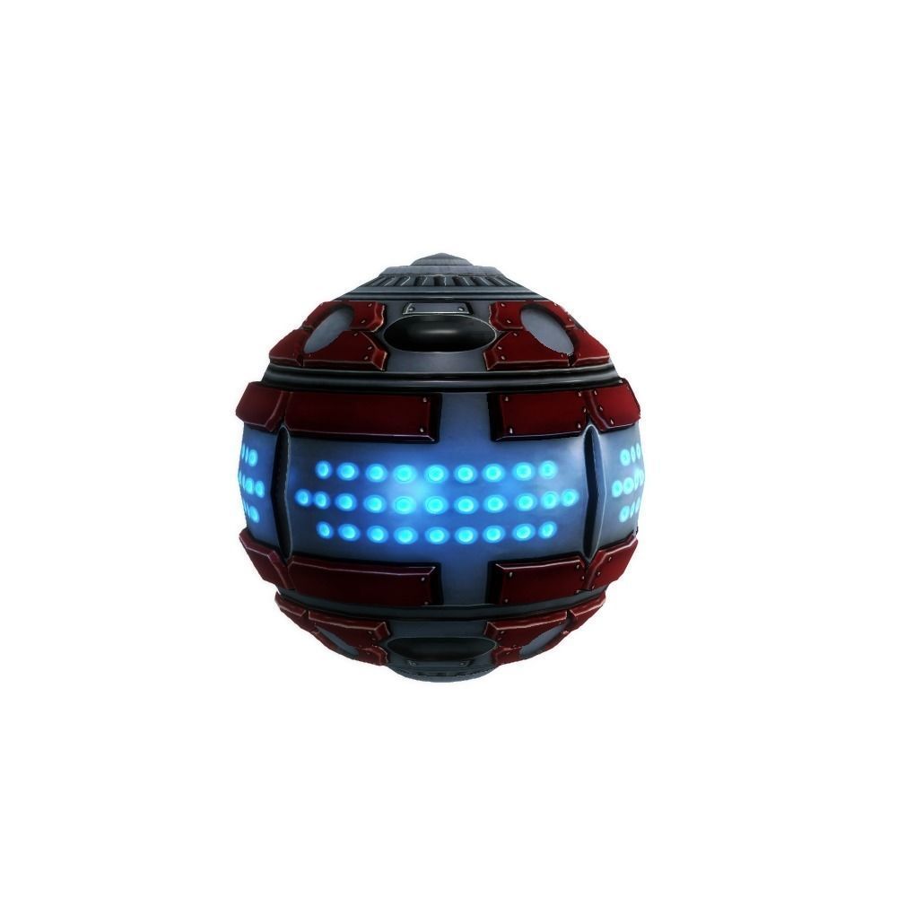Sci-fi grenade-mine low poly Low-poly 3D model_1