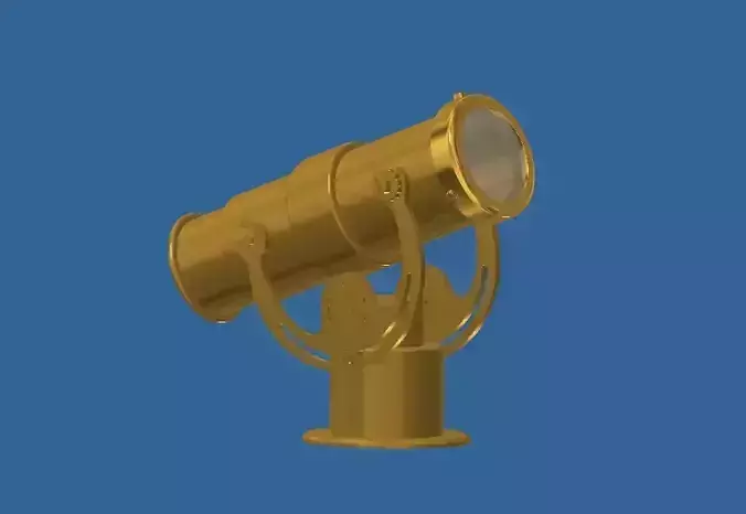 TELESCOPE gold 3D print model