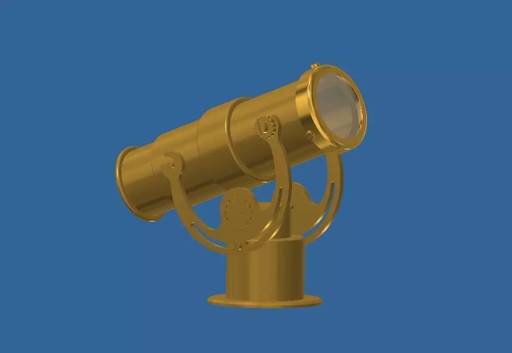 TELESCOPE gold 3D print model_0