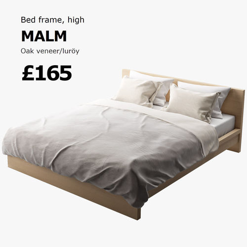 MALM bed Ikea 3D model