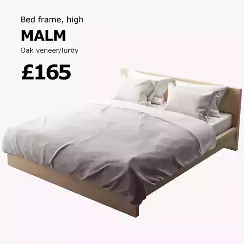 MALM bed Ikea 3D model