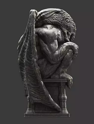 Cthulhu Statuette 3D print model