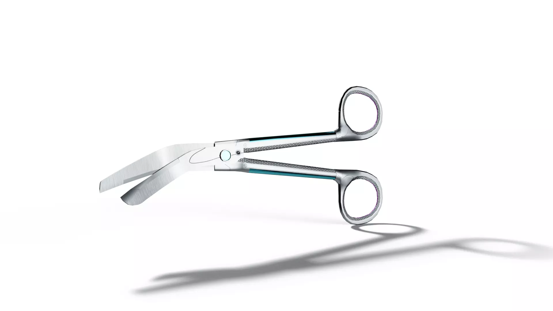 Operating Scissors Surgical Instrument Low-poly 3D model