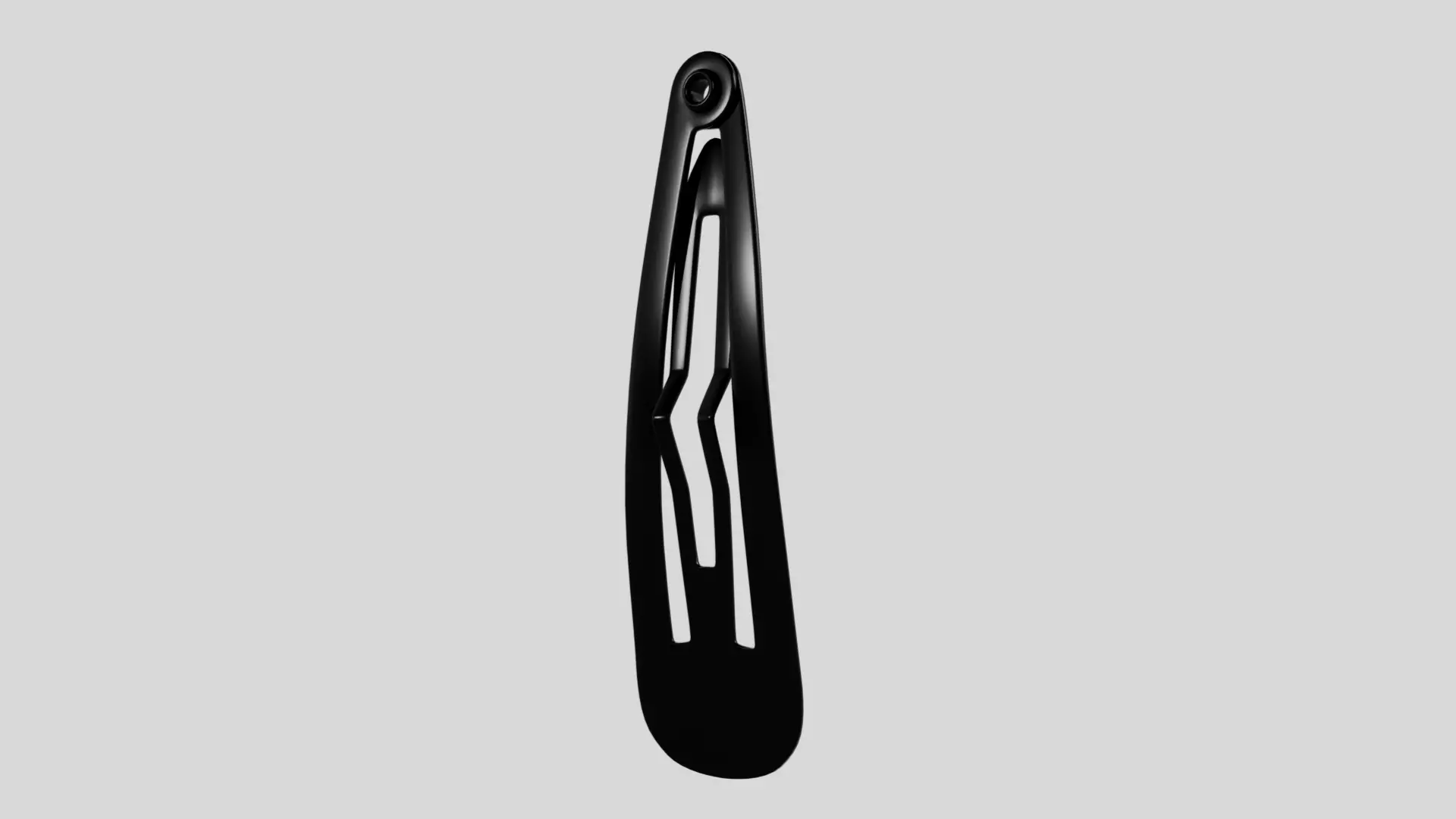 Realistic Metal Hair Clip Snap Hair 3D model