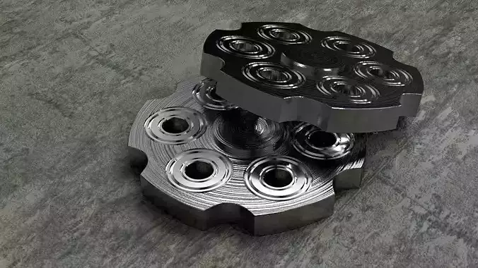 Fidget with Bearing 3D model