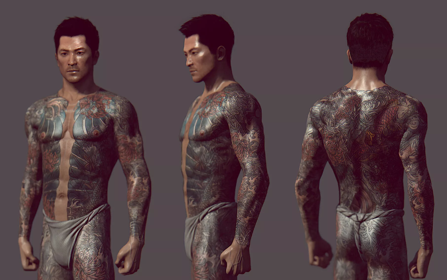 Wei Shen - Yakuza Outfit - Sleeping Dogs 3D Model 3D model