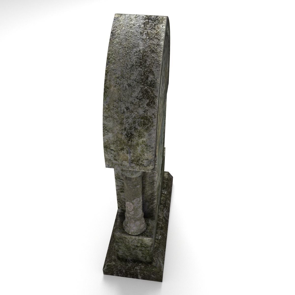Tombstone 9 Low-poly 3D model_3