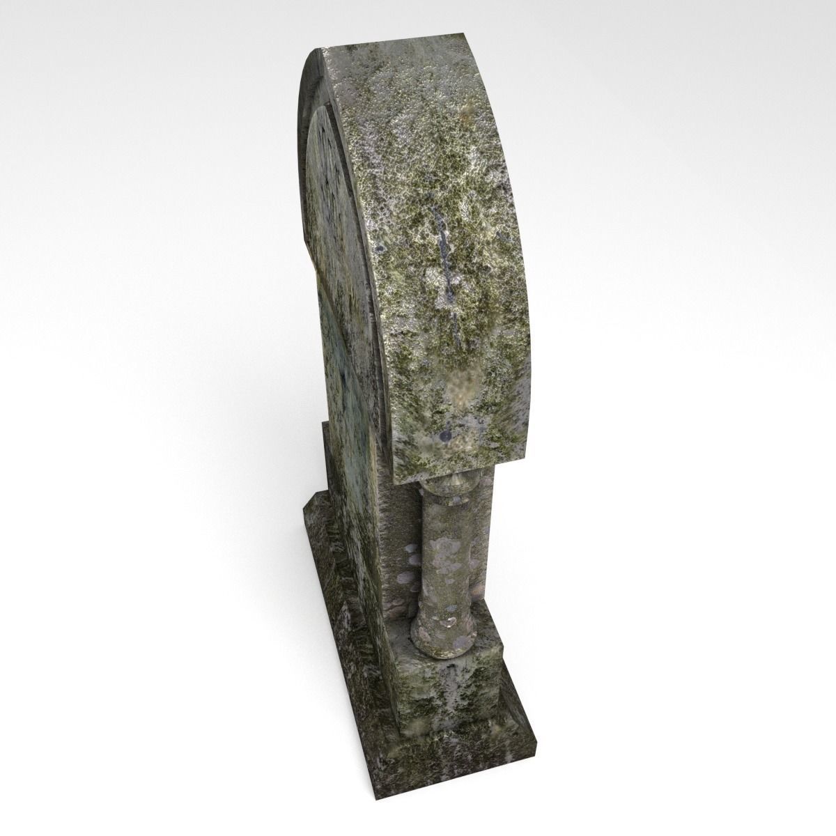 Tombstone 9 Low-poly 3D model_2