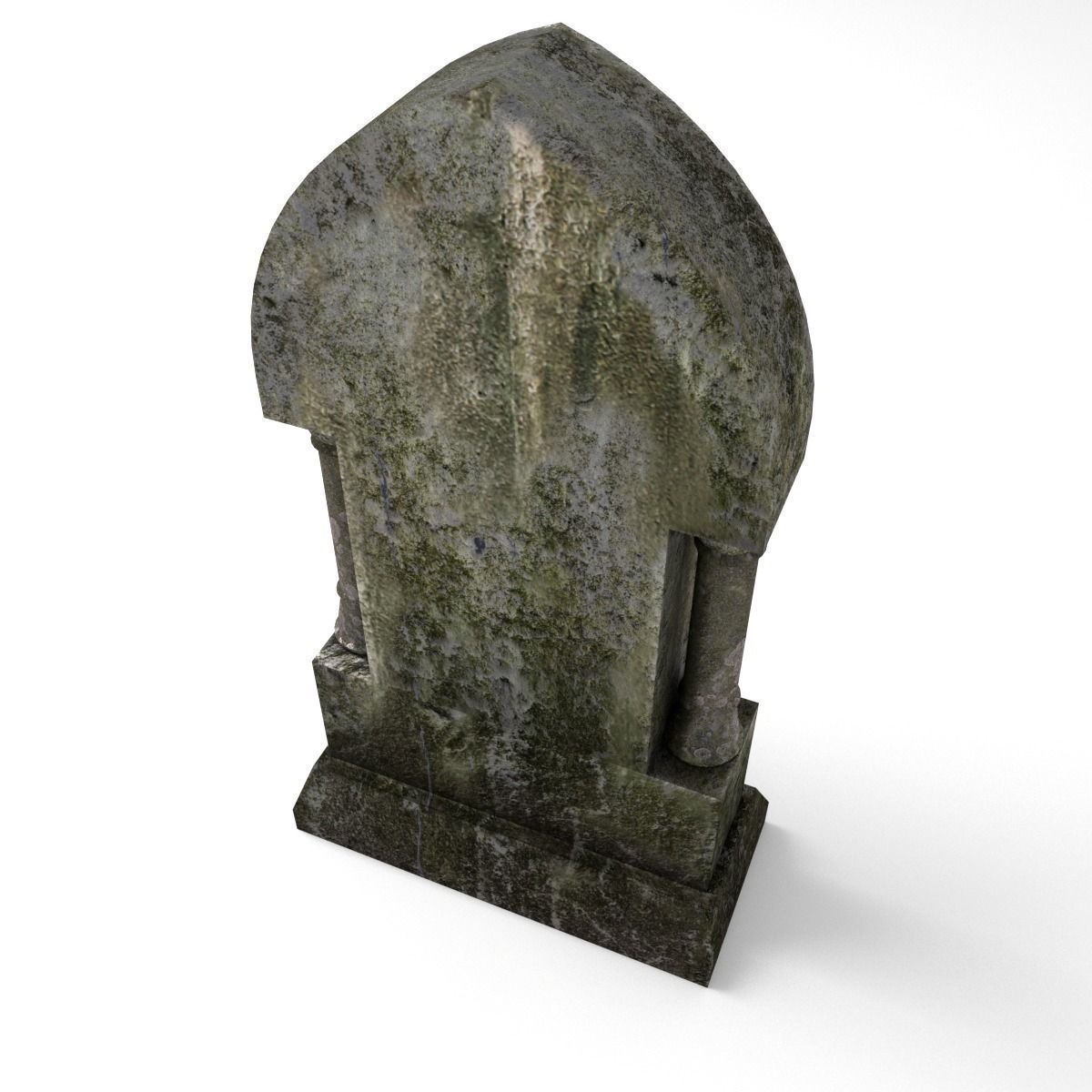 Tombstone 9 Low-poly 3D model_1