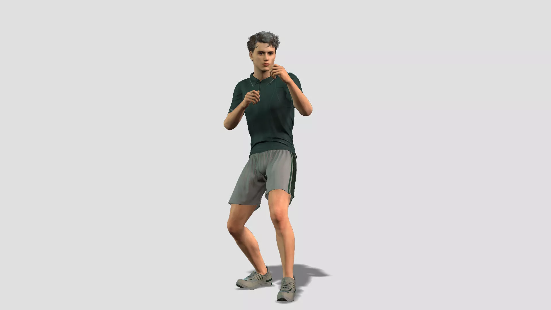 Male Character for Rendering and Games 3D model