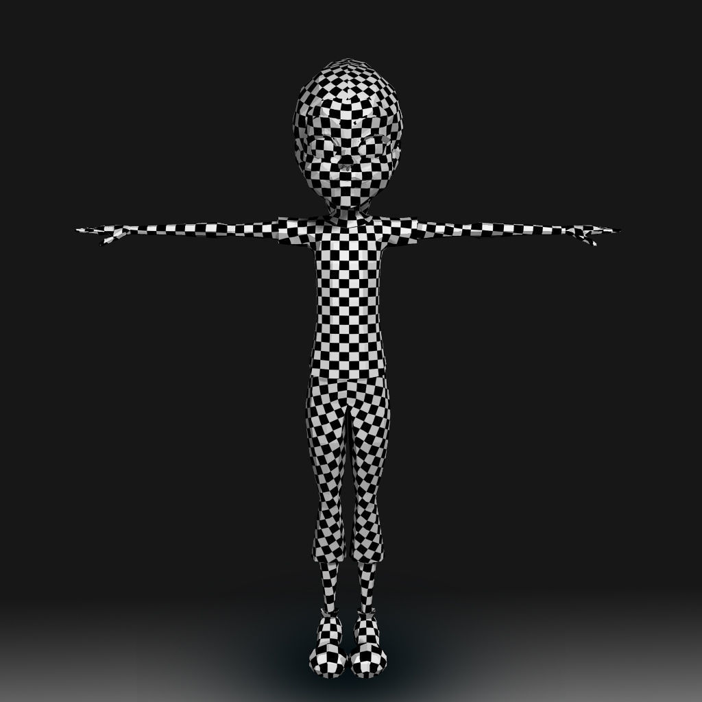 Cartoon Little Girl Daisy 3D model_9