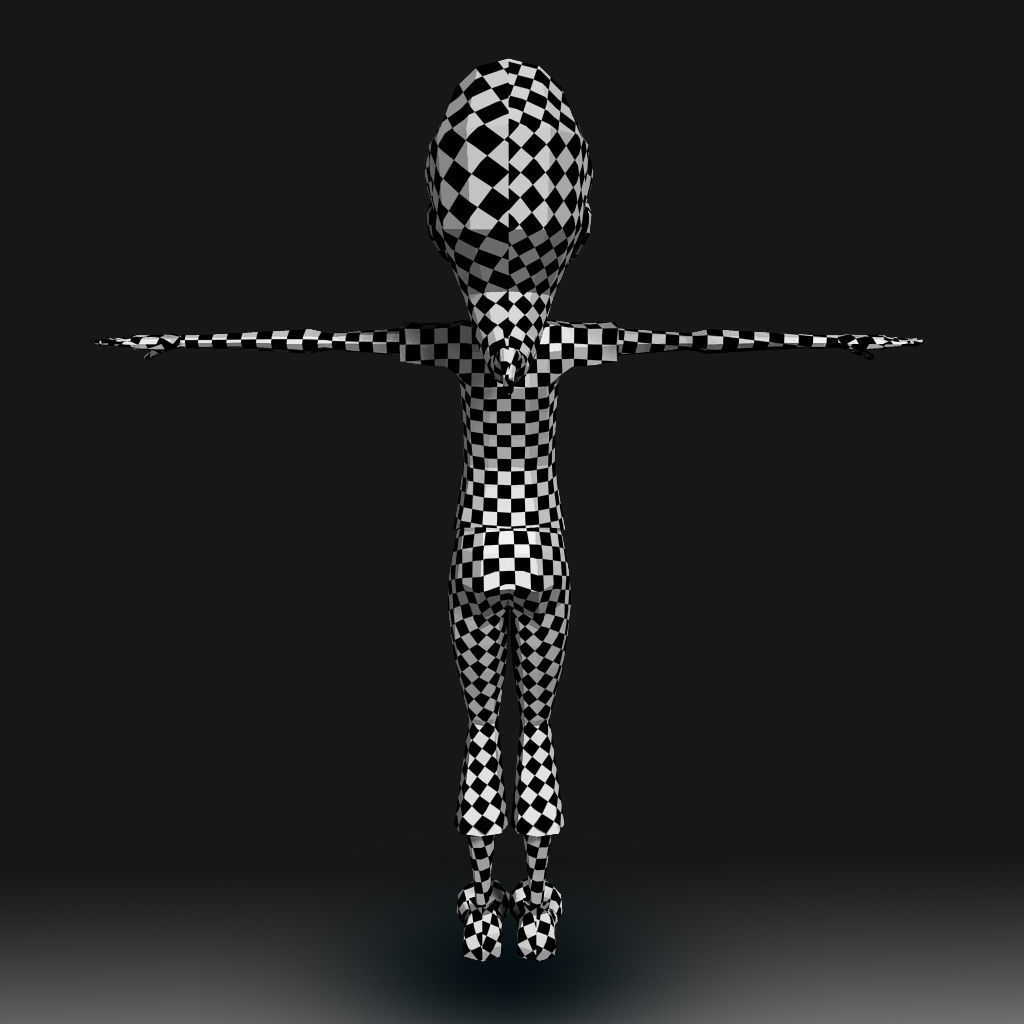 Cartoon Little Girl Daisy 3D model_13