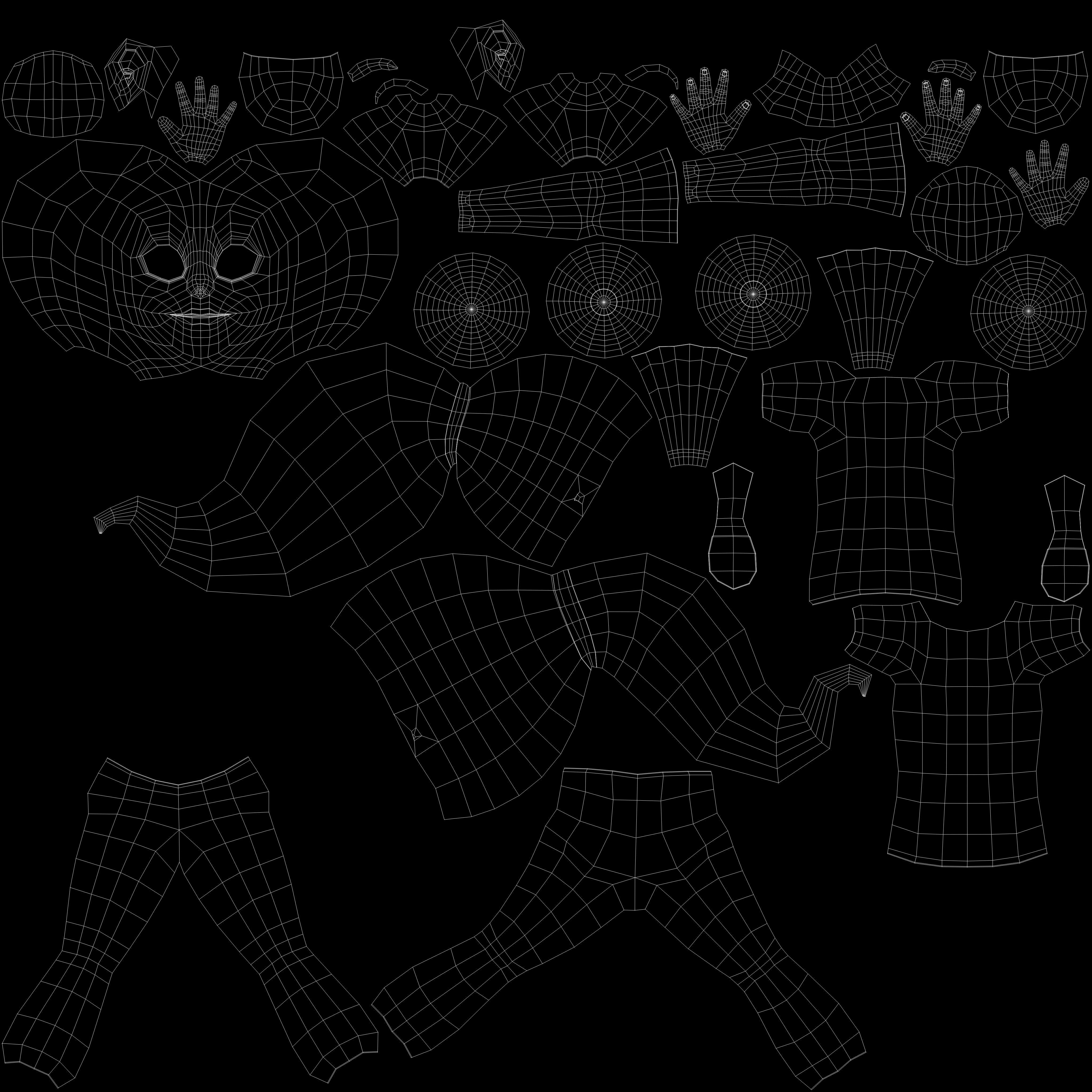 Cartoon Little Girl Daisy 3D model_24