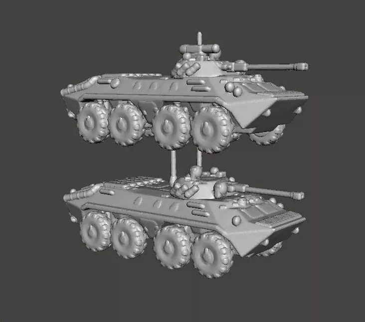 6MM SCALE BRT90 APC TANKS MINIATURE MODELS MODERN OR SCIFI GAMES 3D print model