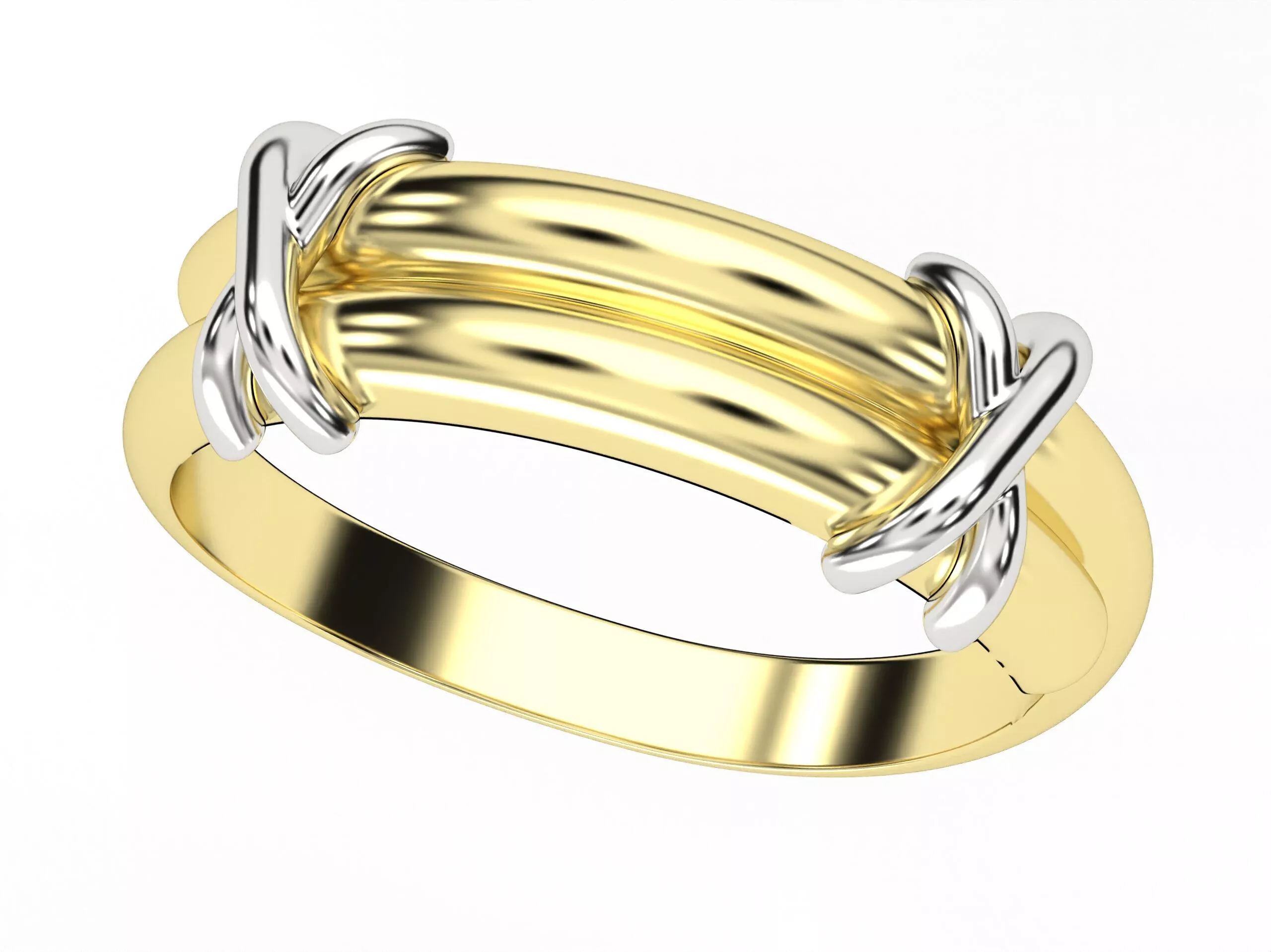 Women cross ring 3D print model 3D print model