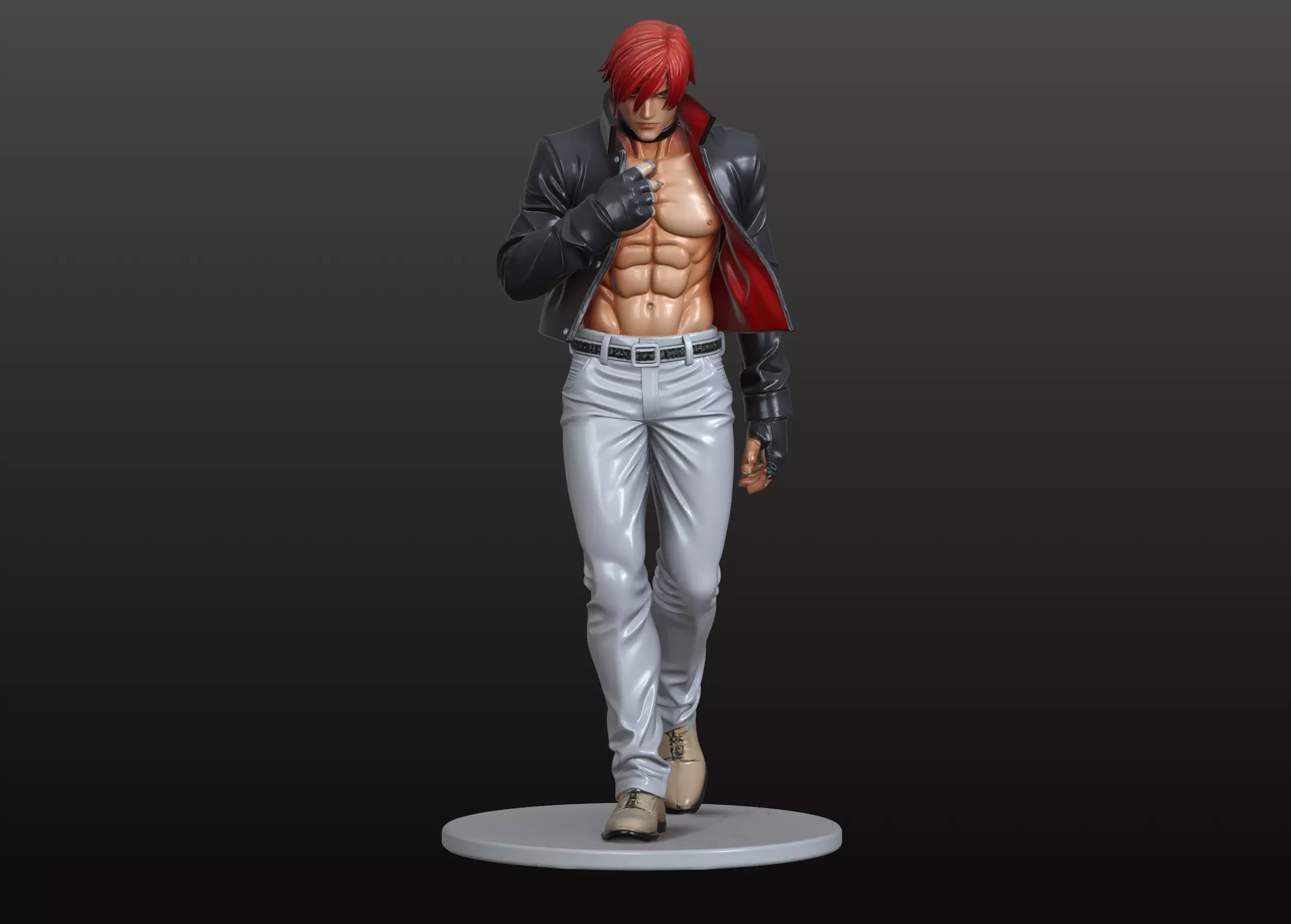 Iori Yagami Figurine The King of Fighters Inspired 3D print model