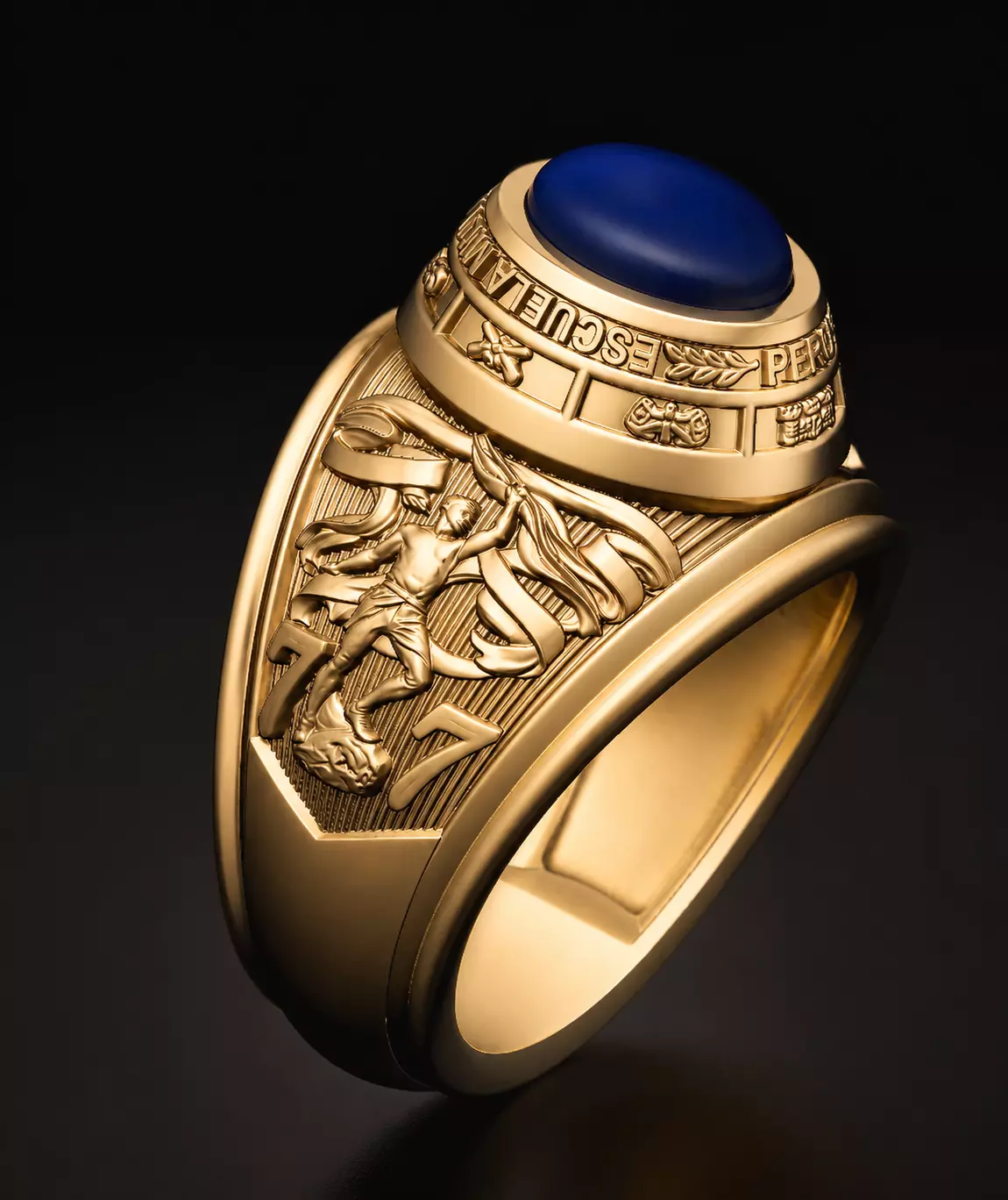 Oval Cabochon Ring STL 3D print model